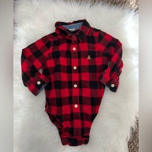 GAP Buffalo Plaid Baby Bodysuit
